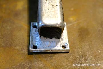 Сваренная деталь из алюминия